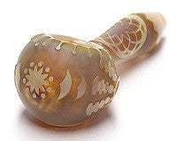 Tan Abstract Blasted Pipe