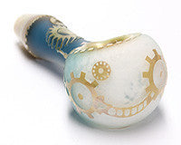 Blue & White Gear Blasted Pipe