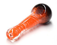Large Orange and Black Twist Pipe